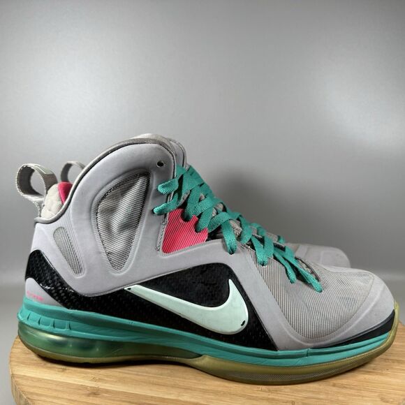 S Nike LeBron 9 P.S. Elite South Beach Men’s Size 9.5 OG‎ 516958-001 Teal Pink